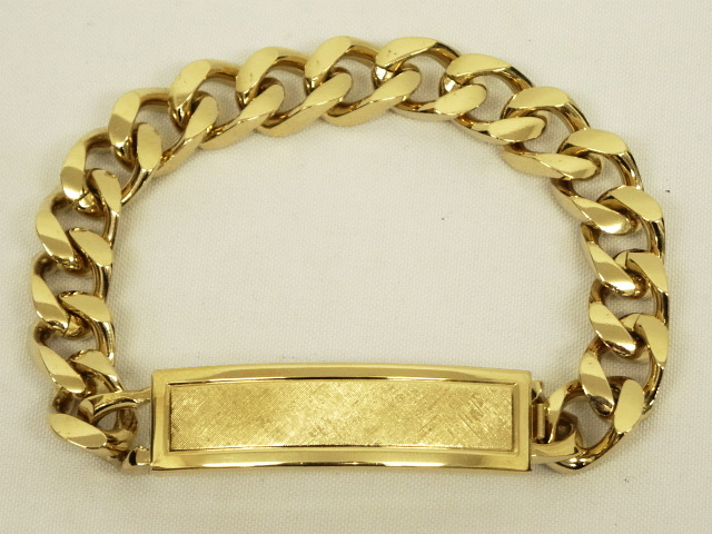 画像: IDプレート チェーンブレスレット ゴールド (DEADSTOCK) 「Accessorie」 入荷しました。