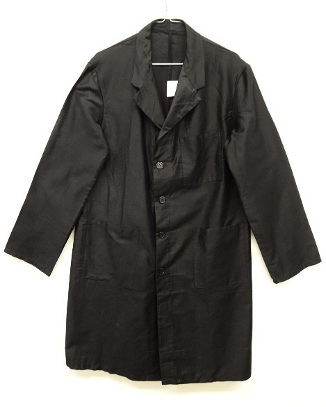 画像: 80'S イタリア軍 コットンサテン ベント付き ワークコート ブラック (DEADSTOCK) 「Jacket」 入荷しました。