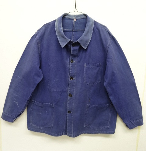 画像: 70'S フレンチワーク カバーオール ワークジャケット フェードブルー (VINTAGE) 「Jacket」 入荷しました。