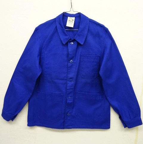 画像: フレンチワーク カバーオール ワークジャケット BLUE (DEADSTOCK) 「Jacket」 入荷しました。