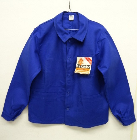 画像: フレンチワーク カバーオール ワークジャケット BLUE (DEADSTOCK) 「Jacket」 入荷しました。