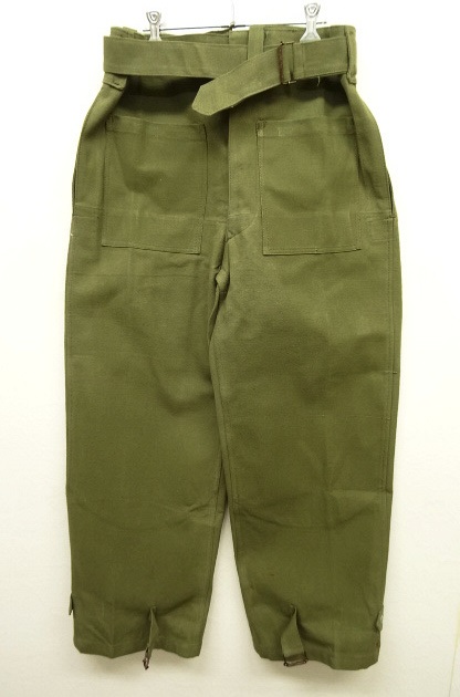 画像: 50'S フランス軍 メタルボタン モーターサイクル オーバーパンツ OLIVE (DEADSTOCK) 「Bottoms」 入荷しました。