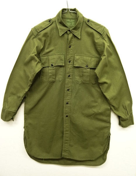 画像: 60'S イギリス軍 BRITISH ARMY "AERTEX" ジャングルシャツ OLIVE (VINTAGE) 「L/S Shirt」 入荷しました。