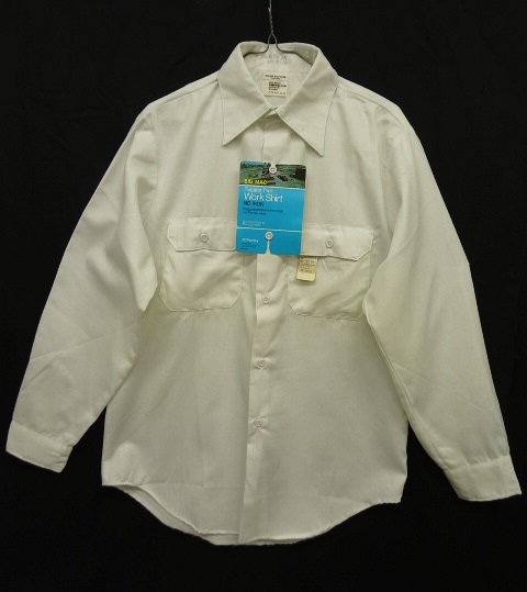 画像: 70'S BIG MAC ワークシャツ WHITE フラッシャー付き (DEADSTOCK) 「L/S Shirt」 入荷しました。