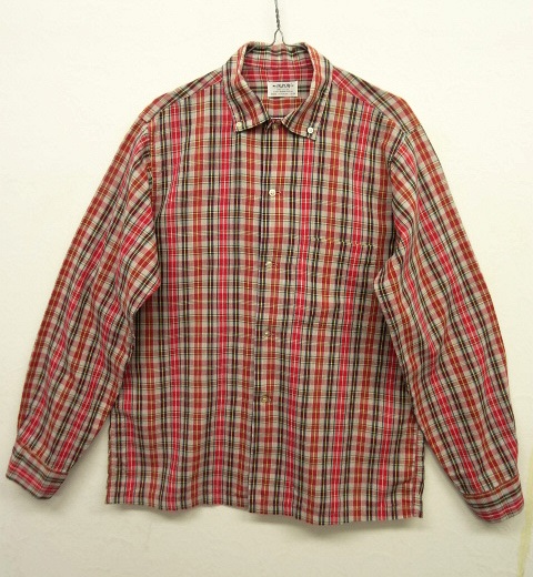 画像: 60'S ARROW 3点留めボタンダウン ボックスシャツ チェック柄 USA製 (VINTAGE) 「L/S Shirt」 入荷しました。