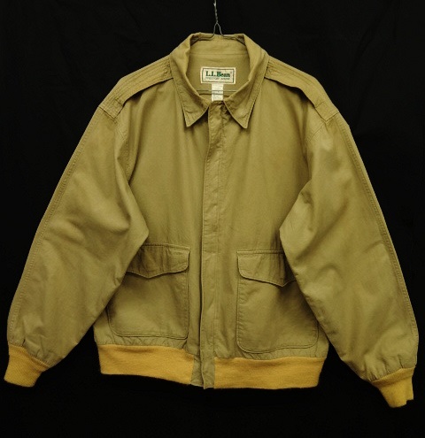 画像: 80'S LL Bean コットン A-2 フライトジャケット ベージュ USA製 (VINTAGE) 「Jacket」 入荷しました。