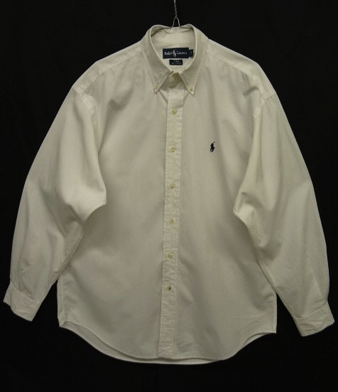 画像: 90'S RALPH LAUREN "BLAKE" ブロード ボタンダウンシャツ WHITE (VINTAGE) 「L/S Shirt」 入荷しました。