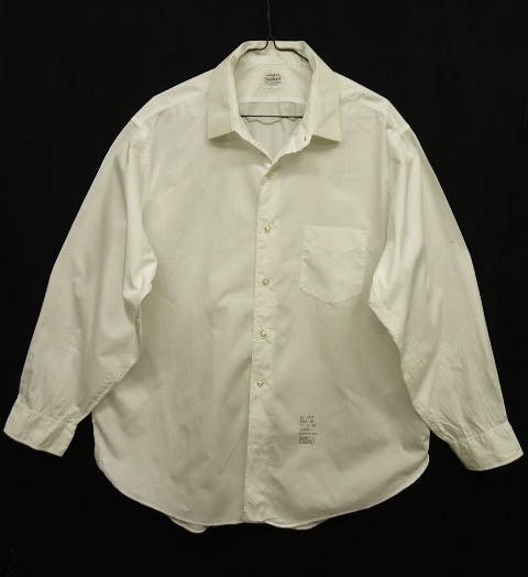 画像: 60'S TOWNCRAFT マチ付き 長袖シャツ ホワイト USA製 (VINTAGE) 「L/S Shirt」 入荷しました。
