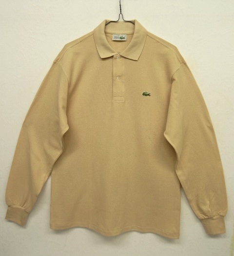 画像: 80'S CHEMISE LACOSTE 長袖 ポロシャツ BEIGE フランス製 (DEADSTOCK) 「L/S Shirt」 入荷しました。