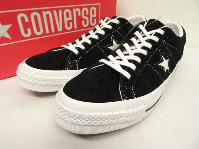 画像: CONVERSE "ONE STAR OX" スウェード 三ツ星ヒールパッチ BLACK (NEW) 「Shoes」 入荷しました。