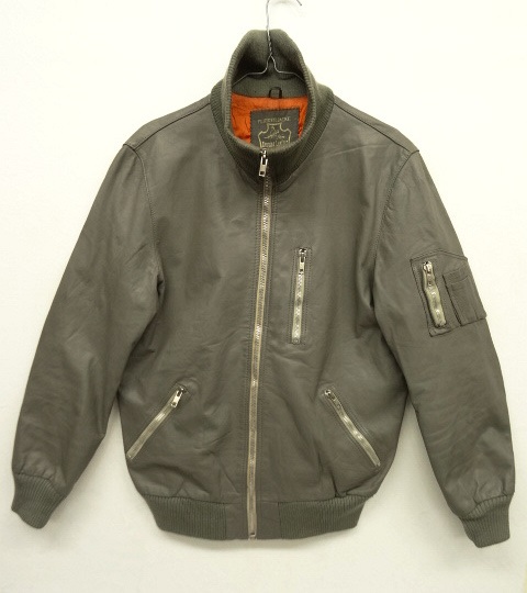 画像: 80'S ドイツ軍 レザー フライトジャケット GREY (VINTAGE) 「Jacket」 入荷しました。