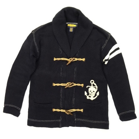 画像: POLO RUGBY ウッドトグル ショールカラー カーディガン NAVY (USED) 「Knit」 入荷しました。