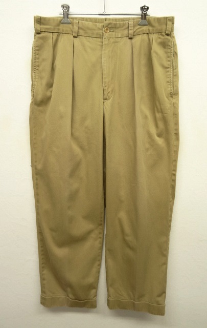 画像: BILLS KHAKIS "M1P" ツープリーツ チノパンツ カーキ USA製 (USED) 「Bottoms」 入荷しました。