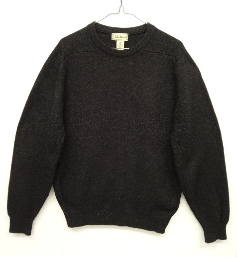 画像: 80'S LL Bean ラムウール クルーネック ニット スコットランド製 (VINTAGE) 「Knit」 入荷しました。