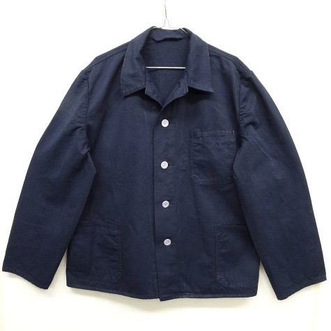 画像: ドイツ軍 カバーオール ワークジャケット 後染め NAVY (DEADSTOCK) 「Jacket」 入荷しました。