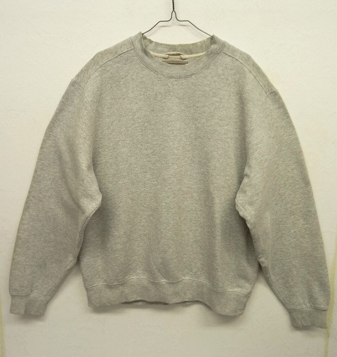 画像: LL Bean 前Vガゼット クルーネック スウェットシャツ GREY (USED) 「Sweat Shirt」 入荷しました。