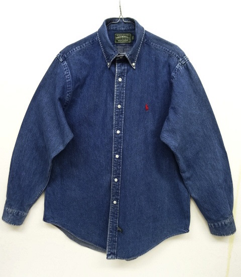 画像: 90'S POLO COUNTRY デニム BDシャツ インディゴ (VINTAGE) 「L/S Shirt」 入荷しました。