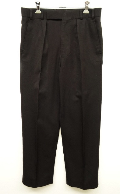 画像: イギリス軍 ROYAL NAVY "No.3 DRESS" プリーツ入り ウール ドレスパンツ BLACK (VINTAGE) 「Bottoms」 入荷しました。