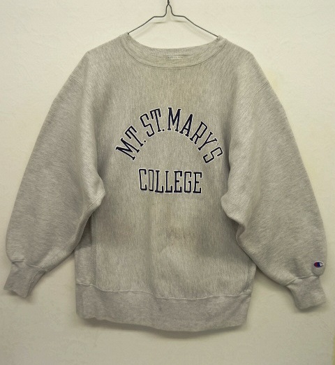 画像: 90'S CHAMPION 刺繍タグ リバースウィーブ グレー USA製 (VINTAGE) 「Sweat Shirt」 入荷しました。