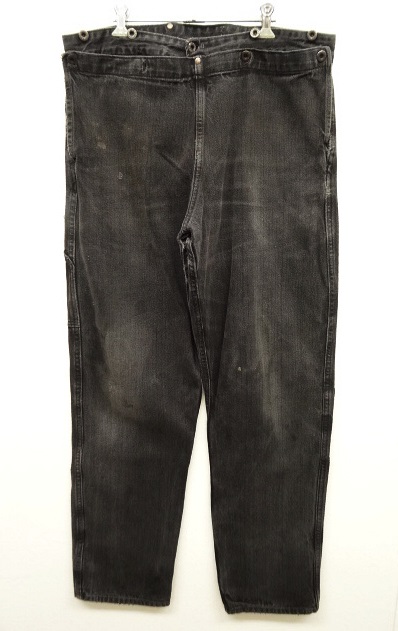 画像: 60'S フレンチワーク 月桂樹ボタン ブラックデニム ワークパンツ (VINTAGE) 「Bottoms」 入荷しました。