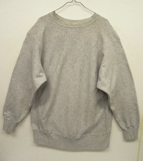 画像: 80'S CHAMPION x LANDS' END 目無し リバースウィーブ 無地 グレー USA製 (VINTAGE) 「Sweat Shirt」 入荷しました。