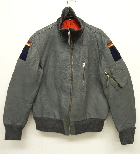 画像: 80'S ドイツ軍 レザー フライトジャケット GREY (VINTAGE) 「Jacket」 入荷しました。