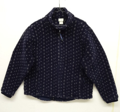 画像: 90'S LL Bean フルジップ フリースジャケット バーズアイ柄 (VINTAGE) 「Jacket」 入荷しました。