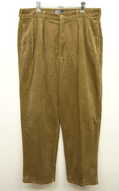 画像: 80'S RALPH LAUREN ツープリーツ TALONジップ 太畝 コーデュロイパンツ TAN USA製 (VINTAGE) 「Bottoms」 入荷しました。