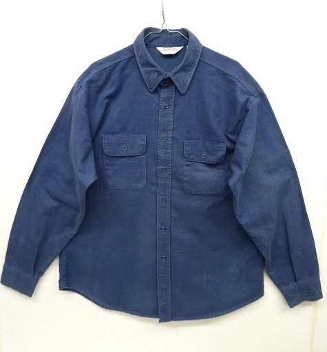 画像: 80'S FIVE BROTHER シャモアクロス 長袖シャツ ブルー USA製 (VINTAGE) 「L/S Shirt」 入荷しました。