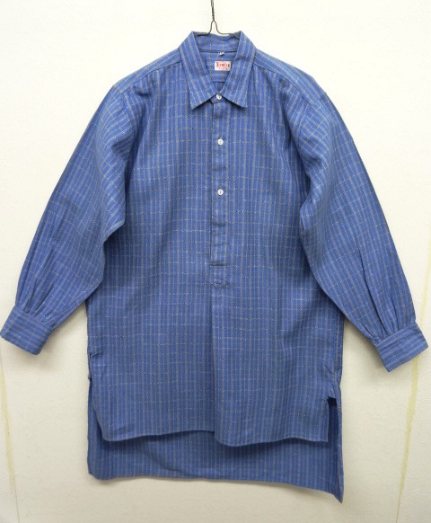 画像: 60'S CHEMISE GARANTIE フレンチワーク グランパシャツ チェック柄 (DEADSTOCK) 「L/S Shirt」 入荷しました。
