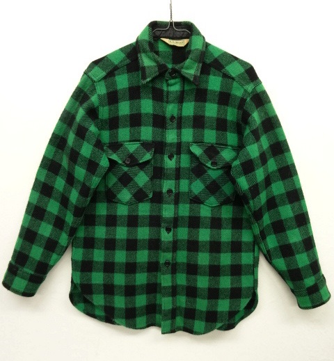 画像: 80'S LL Bean ウール 長袖シャツ バッファローチェック (VINTAGE) 「L/S Shirt」 入荷しました。