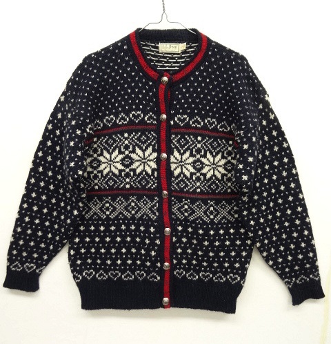 画像: 80'S LL Bean コンチョボタン ノルディックカーディガン USA製 (VINTAGE) 「Knit」 入荷しました。
