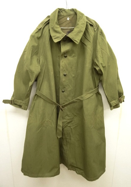 画像: 50'S フランス軍 モーターサイクルコート KHAKI (DEADSTOCK) 「Jacket」 入荷しました。
