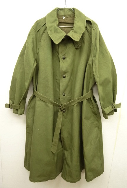 画像: 50'S フランス軍 モーターサイクルコート OLIVE (DEADSTOCK) 「Jacket」 入荷しました。