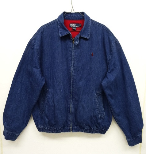 画像: 90'S RALPH LAUREN 裏地付き デニム ドリズラージャケット インディゴ (VINTAGE) 「Jacket」 入荷しました。