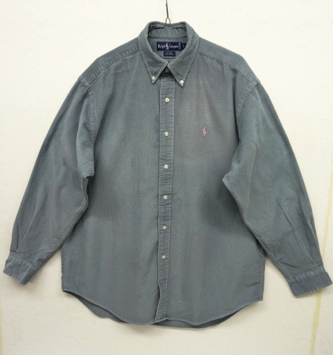 画像: 90'S RALPH LAUREN "BLAIRE" コーデュロイ BDシャツ ブルー (VINTAGE) 「L/S Shirt」 入荷しました。