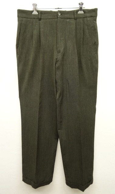 画像: CLAIBORNE ツープリーツ トラウザーズ スラックス KHAKI (VINTAGE) 「Bottoms」 入荷しました。