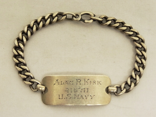 画像: アメリカ軍 US NAVY IDプレート チェーンブレスレット シルバー (VINTAGE) 「Accessorie」 入荷しました。