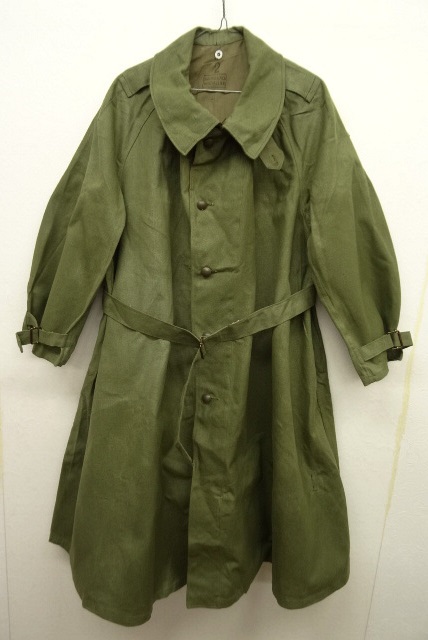 画像: 50'S フランス軍 モーターサイクルコート OLIVE (DEADSTOCK) 「Jacket」 入荷しました。