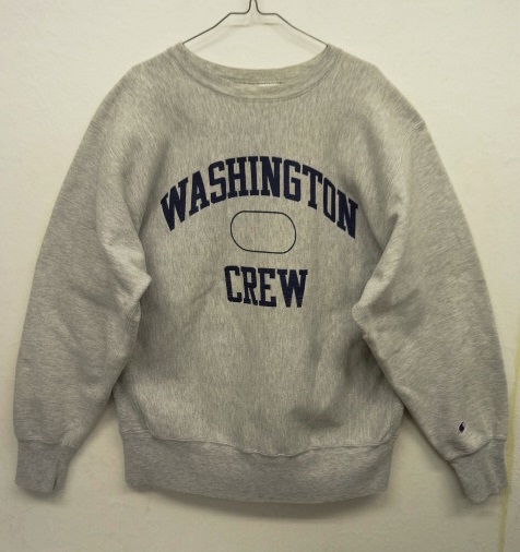 画像: 90'S CHAMPION 刺繍タグ 3段プリント リバースウィーブ グレー USA製 (VINTAGE) 「Sweat Shirt」 入荷しました。