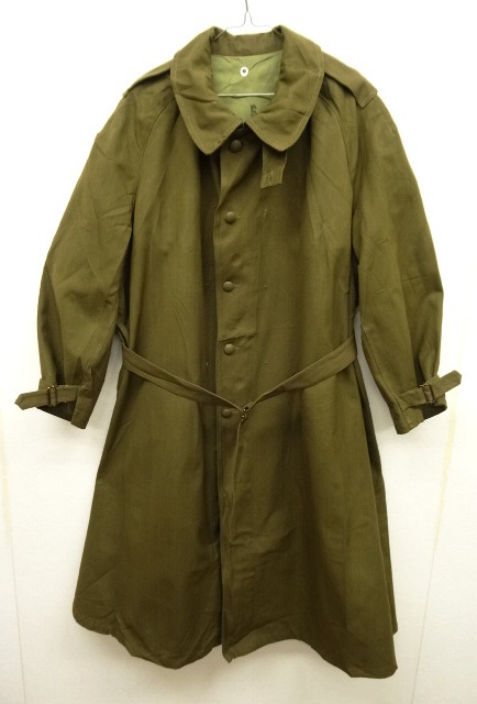 画像: 50'S フランス軍 モーターサイクルコート KHAKI (DEADSTOCK) 「Jacket」 入荷しました。