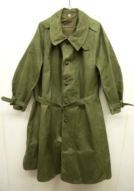 画像: 50'S フランス軍 モーターサイクルコート OLIVE (DEADSTOCK) 「Jacket」 入荷しました。