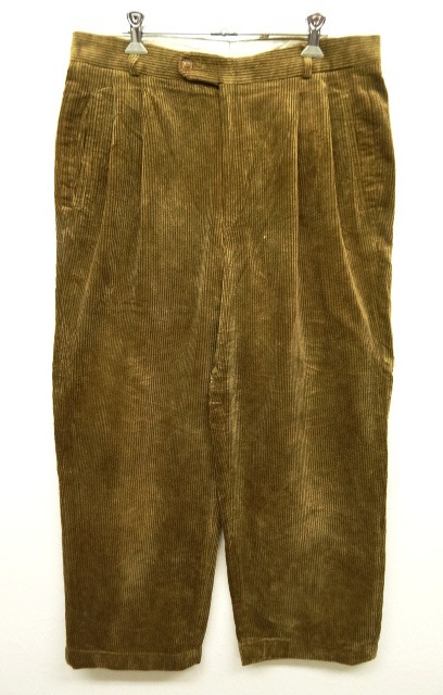 画像: UNKNOWN ツープリーツ 太畝 コーデュロイパンツ BROWN (VINTAGE) 「Bottoms」 入荷しました。