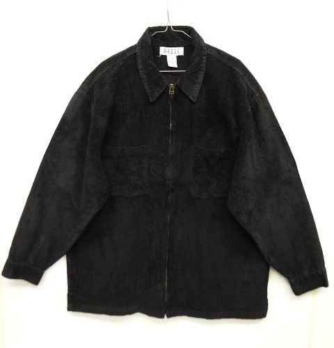 画像: BADGE 太畝コーデュロイ ジップジャケット BLACK (VINTAGE) 「Jacket」 入荷しました。