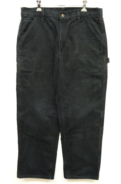 画像: 90'S CARHARTT 裏地フランネル ダック ペインターパンツ ブラック (VINTAGE) 「Bottoms」 入荷しました。