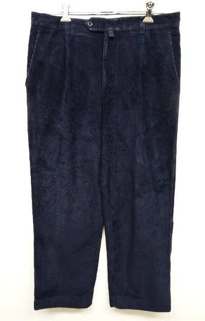 画像: GUISE ワンプリーツ 太畝 コーデュロイパンツ NAVY (VINTAGE) 「Bottoms」 入荷しました。