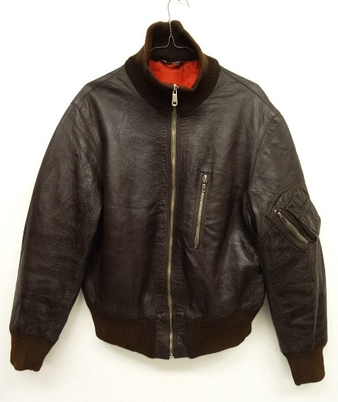 画像: 80'S ドイツ軍 レザー フライトジャケット DK BROWN (VINTAGE) 「Jacket」 入荷しました。