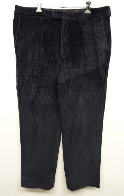 画像: UNKNOWN ワンプリーツ 太畝 コーデュロイパンツ NAVY (VINTAGE) 「Bottoms」 入荷しました。