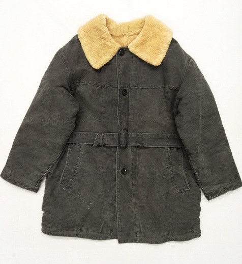 画像: ユーロワーク ムートンコート チャコール (VINTAGE) 「Jacket」 入荷しました。