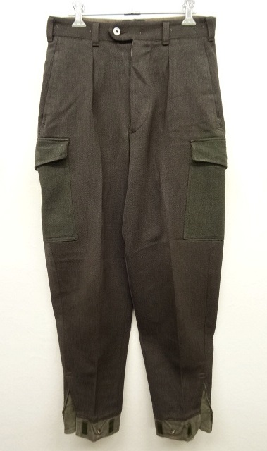 画像: 50'S スウェーデン軍 ウールギャバジン カーゴパンツ チャコール (VINTAGE) 「Bottoms」 入荷しました。